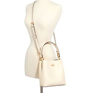 Elegant Coach Small Town Bucket Bag Ivory